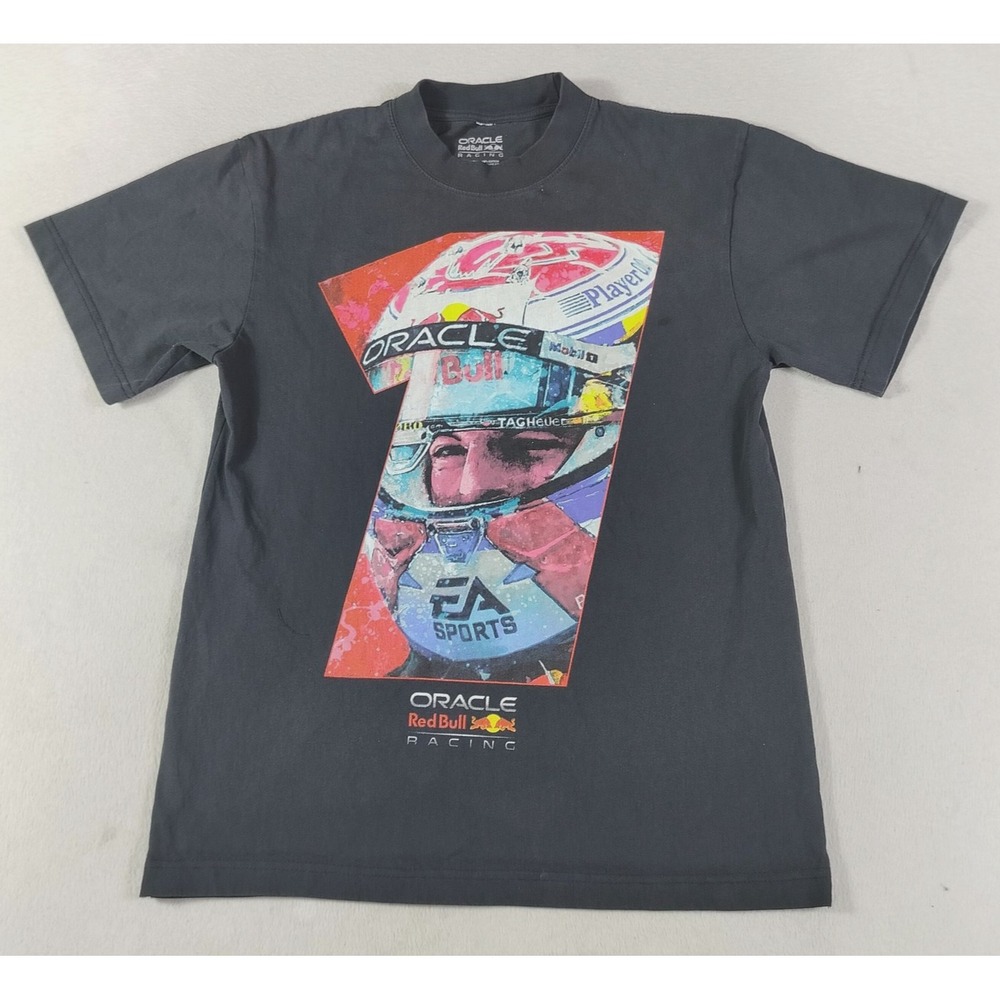 Oracle Red Bull Racing T-Shirt Mens Small Black Formula 1 Max Verstappen F1